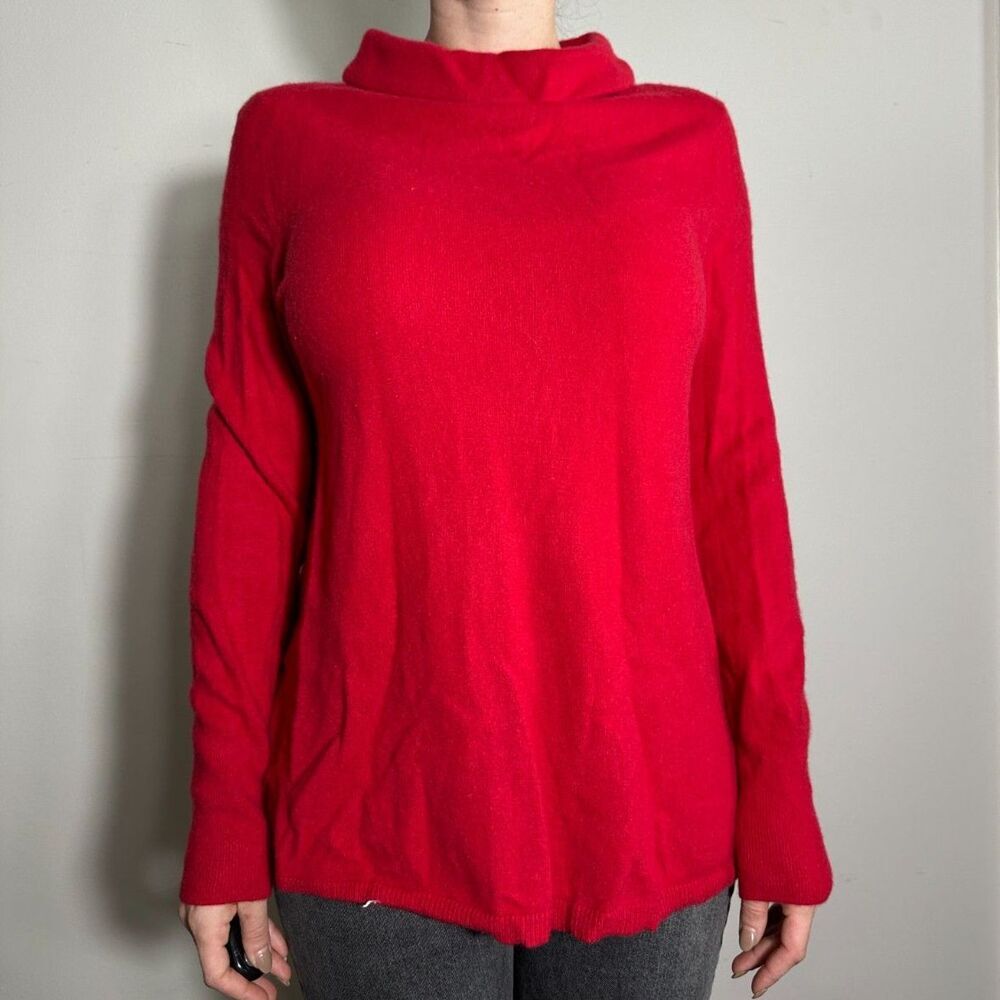 Talbots Red Cowl Neck Sweater